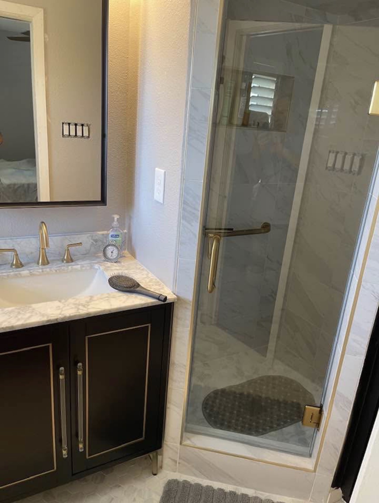 Custom marble shower installation by Primo Marquez — Primo Custom Tile Dallas TX